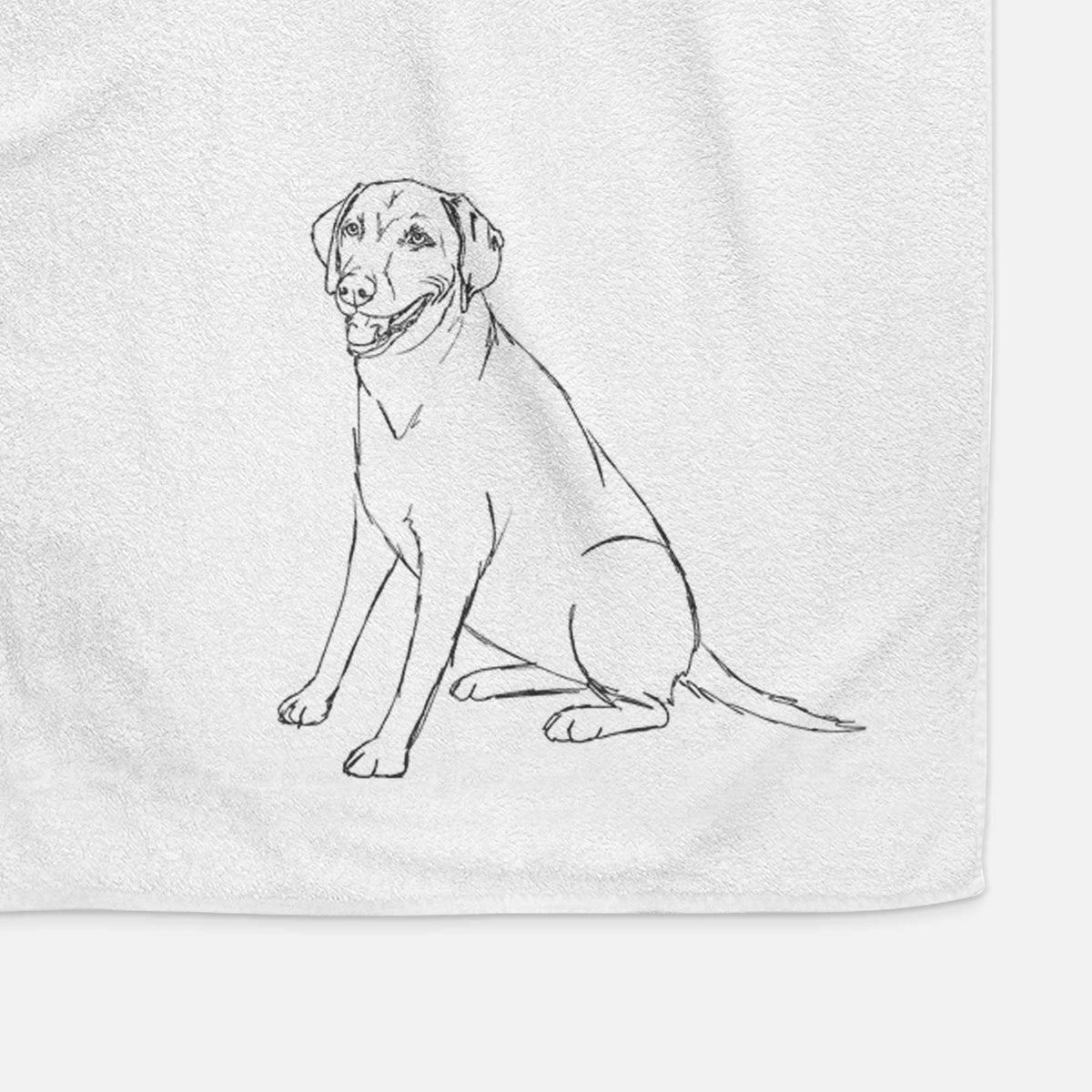 Doodled Winston the Labmaraner Decorative Hand Towel