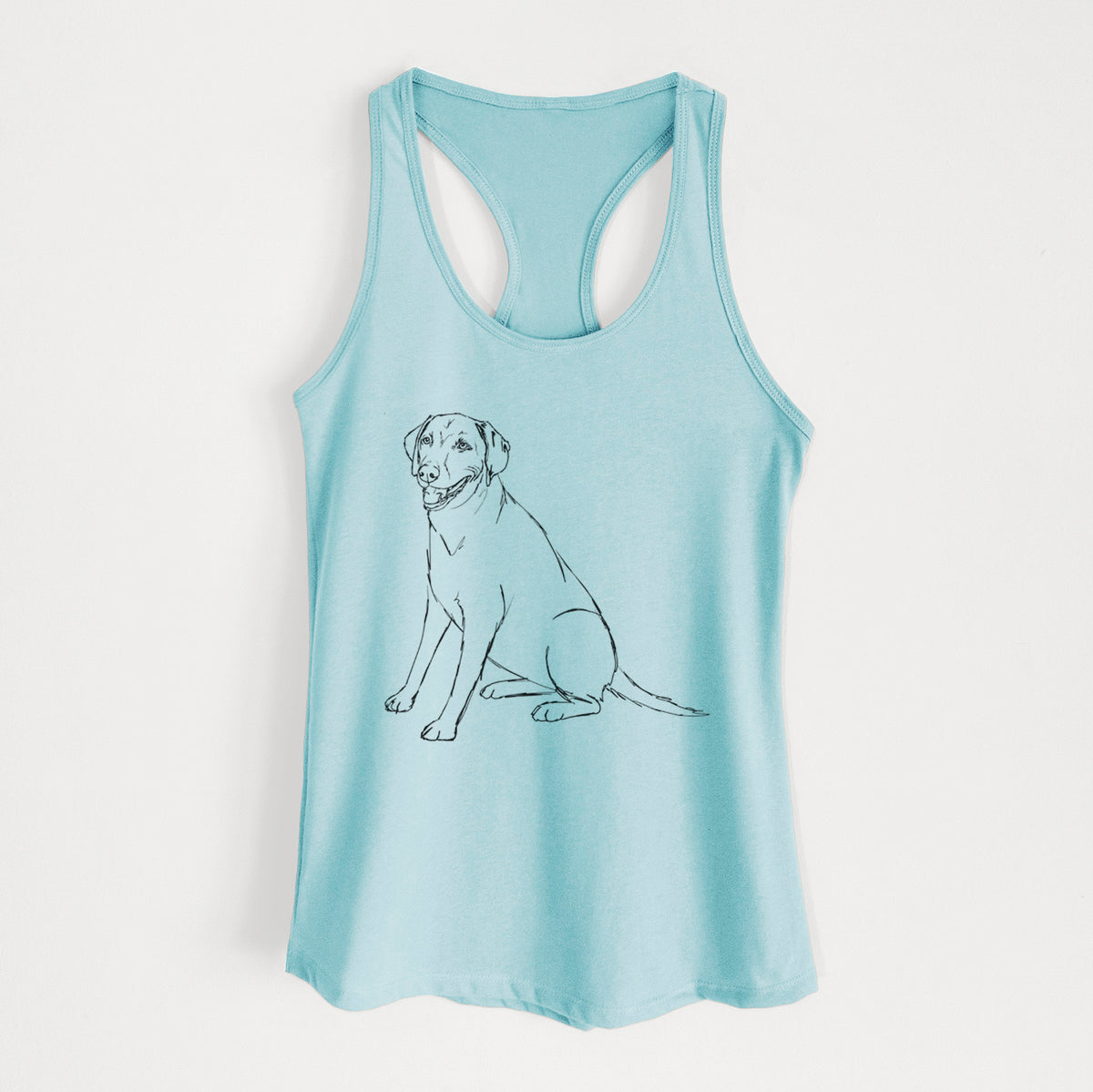 Doodled Winston the Labmaraner - Women&#39;s Racerback Tanktop