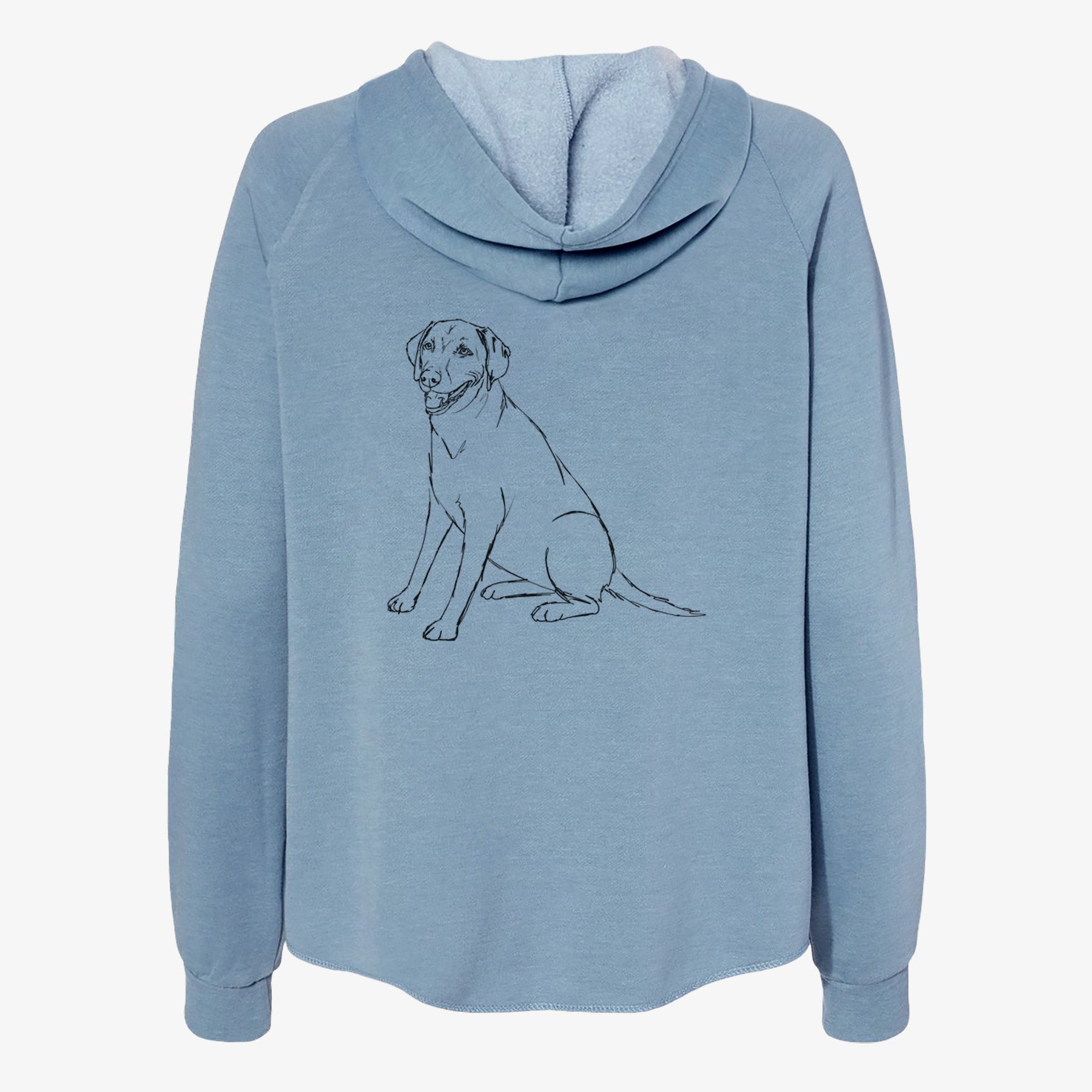 Doodled Winston the Labmaraner - Women's Cali Wave Zip-Up Sweatshirt