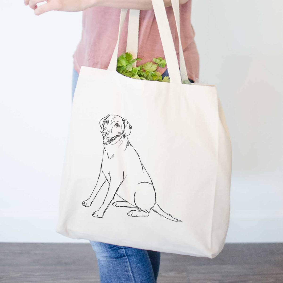 Doodled Winston the Labmaraner - Tote Bag