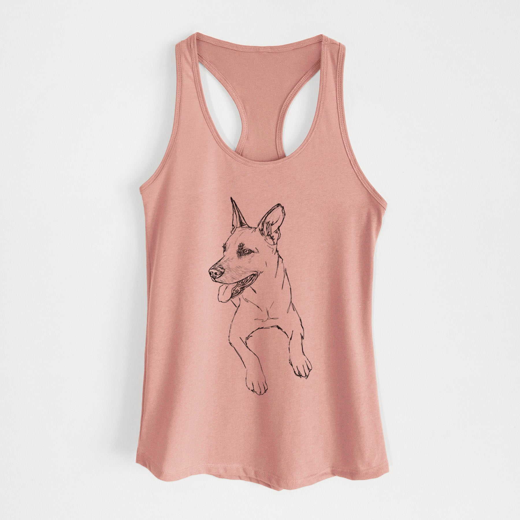 Doodled Winston the Mixed Breed - Women's Racerback Tanktop