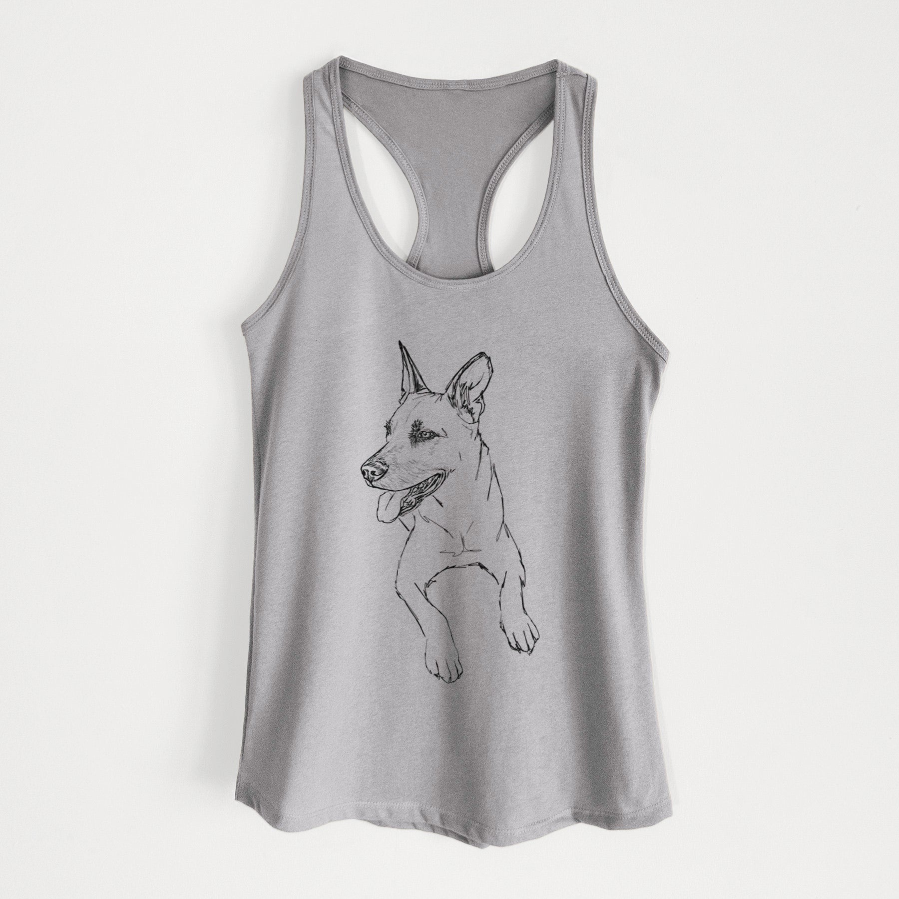 Doodled Winston the Mixed Breed - Women's Racerback Tanktop