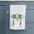 Doodled Worm the Chihuahua Decorative Hand Towel