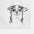 Doodled Worm the Chihuahua Decorative Hand Towel