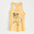 Doodled Yogi the English Bulldog - Women's Racerback Tanktop