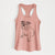 Doodled Yogi the English Bulldog - Women's Racerback Tanktop