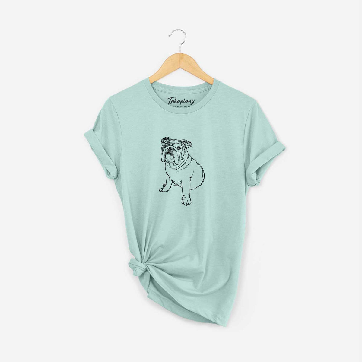 Doodled Yogi the English Bulldog - Unisex Crewneck