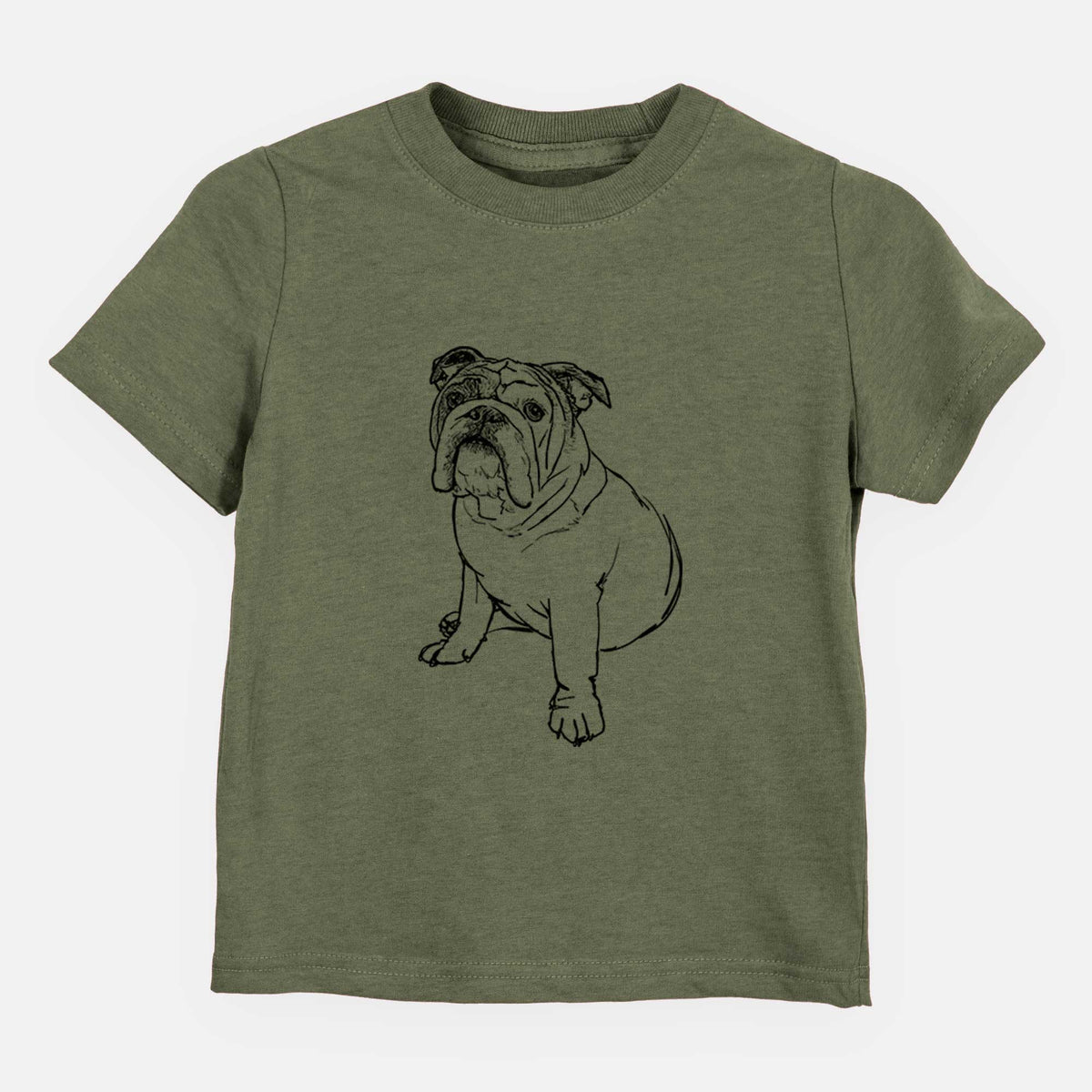Doodled Yogi the English Bulldog - Kids/Youth/Toddler Shirt