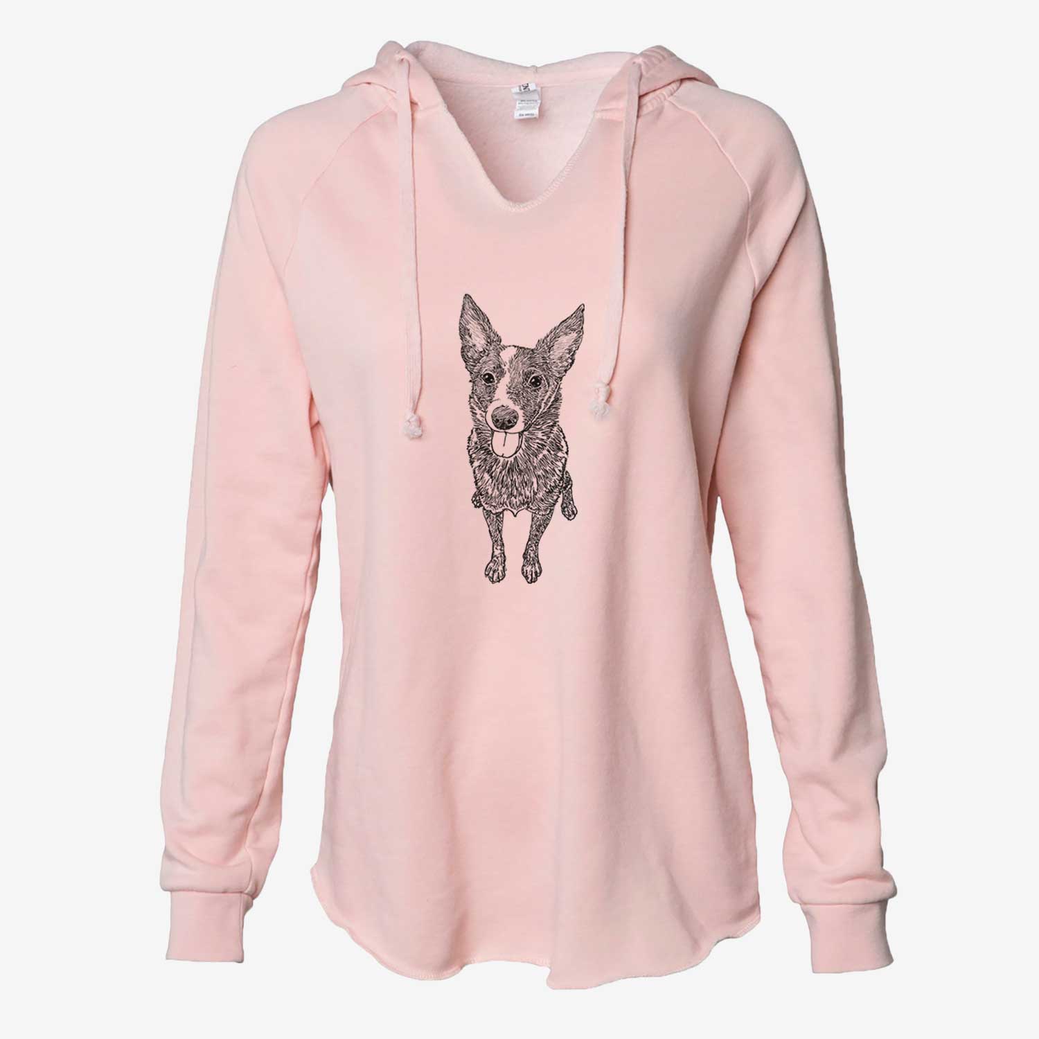 Doodled Zane the Australian Cattle Dog - Cali Wave Hooded Sweatshirt