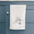 Doodled Zeussy the German Shepherd Decorative Hand Towel