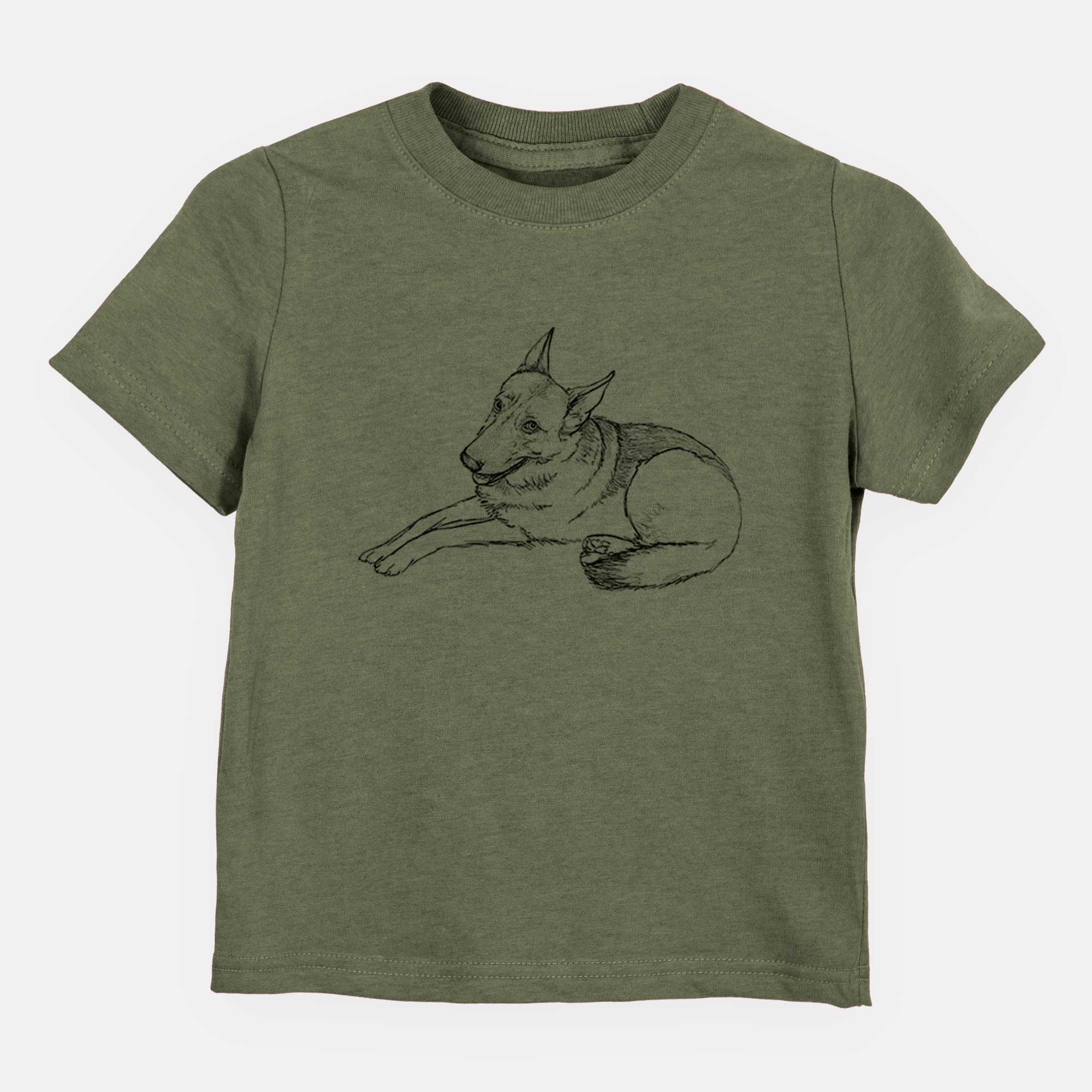 Doodled Zeussy the German Shepherd - Kids/Youth/Toddler Shirt