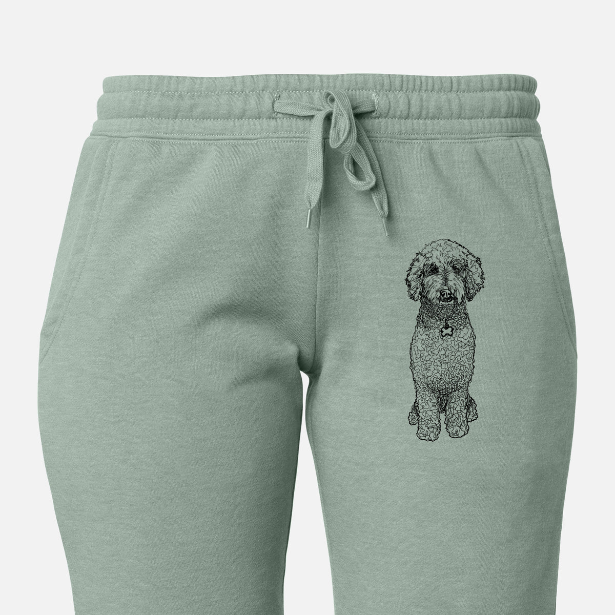 Doodled Zoe the Standard Poodle - Women&#39;s Cali Wave Joggers