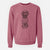 Doodled Zoe the Standard Poodle - Unisex Pigment Dyed Crew Sweatshirt