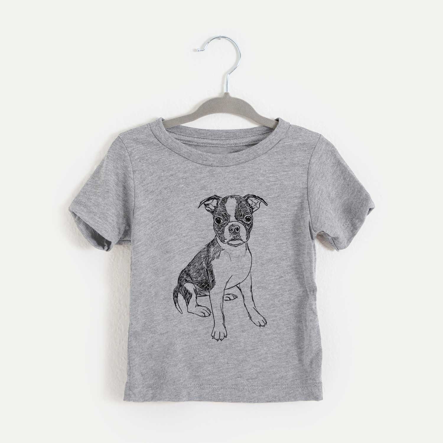 Doodled Zoey the Boston Terrier - Kids/Youth/Toddler Shirt