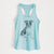 Doodled Zoey the Boston Terrier - Women's Racerback Tanktop