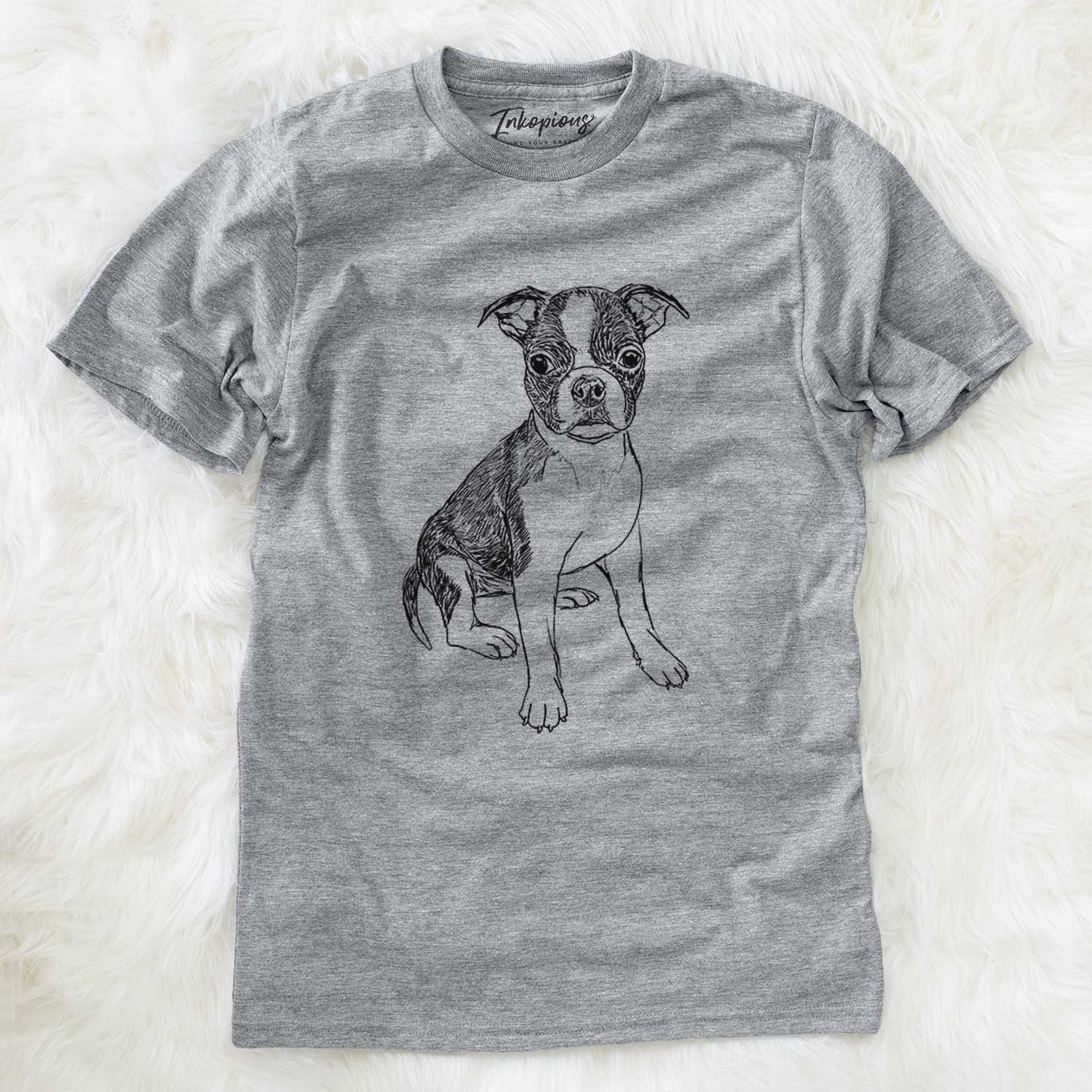 Doodled Zoey the Boston Terrier - Unisex Crewneck