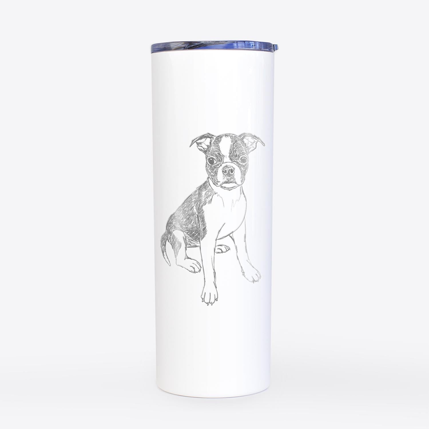 Doodled Zoey the Boston Terrier - 20oz Skinny Tumbler