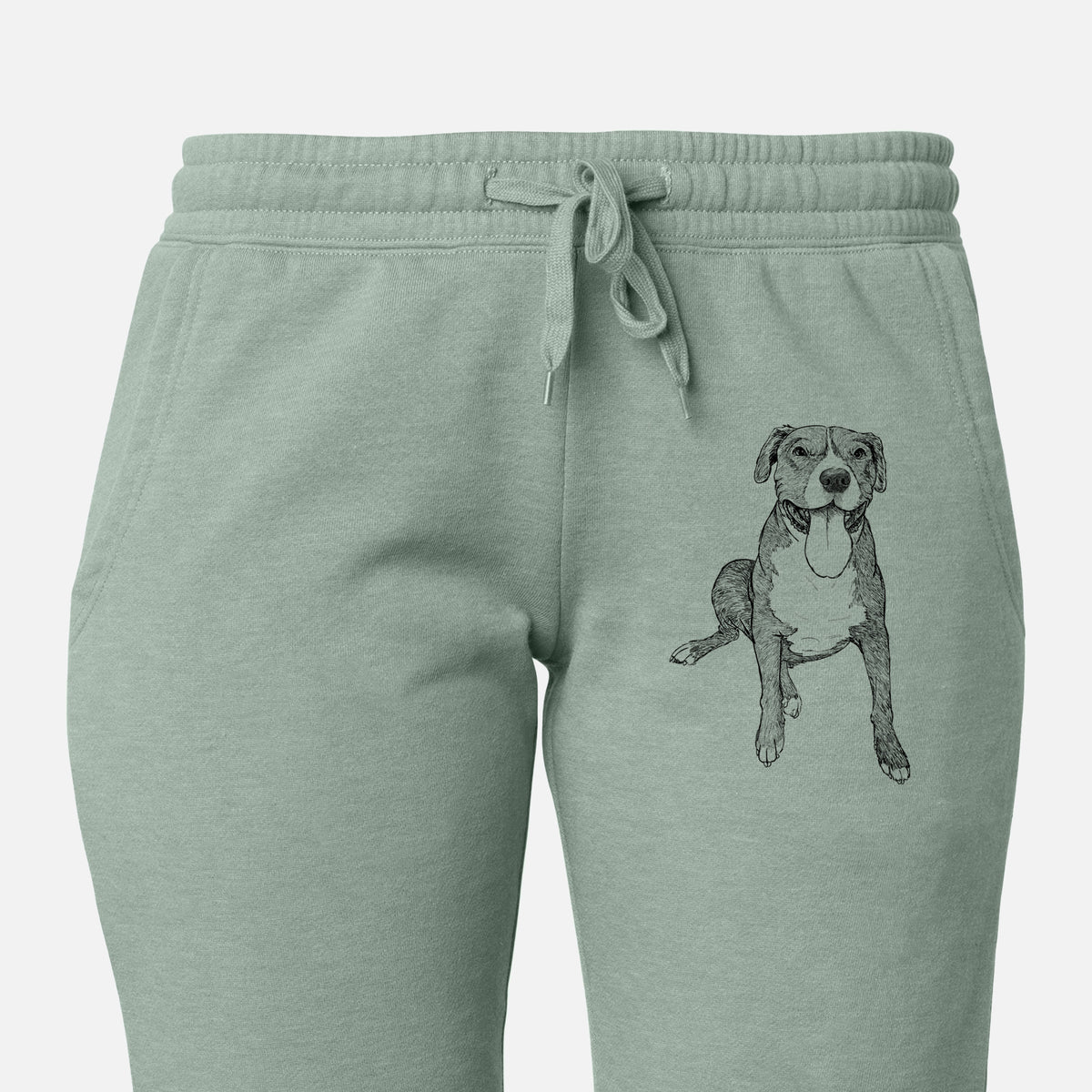 Doodled Zorro the Pitbull Mix - Women&#39;s Cali Wave Joggers