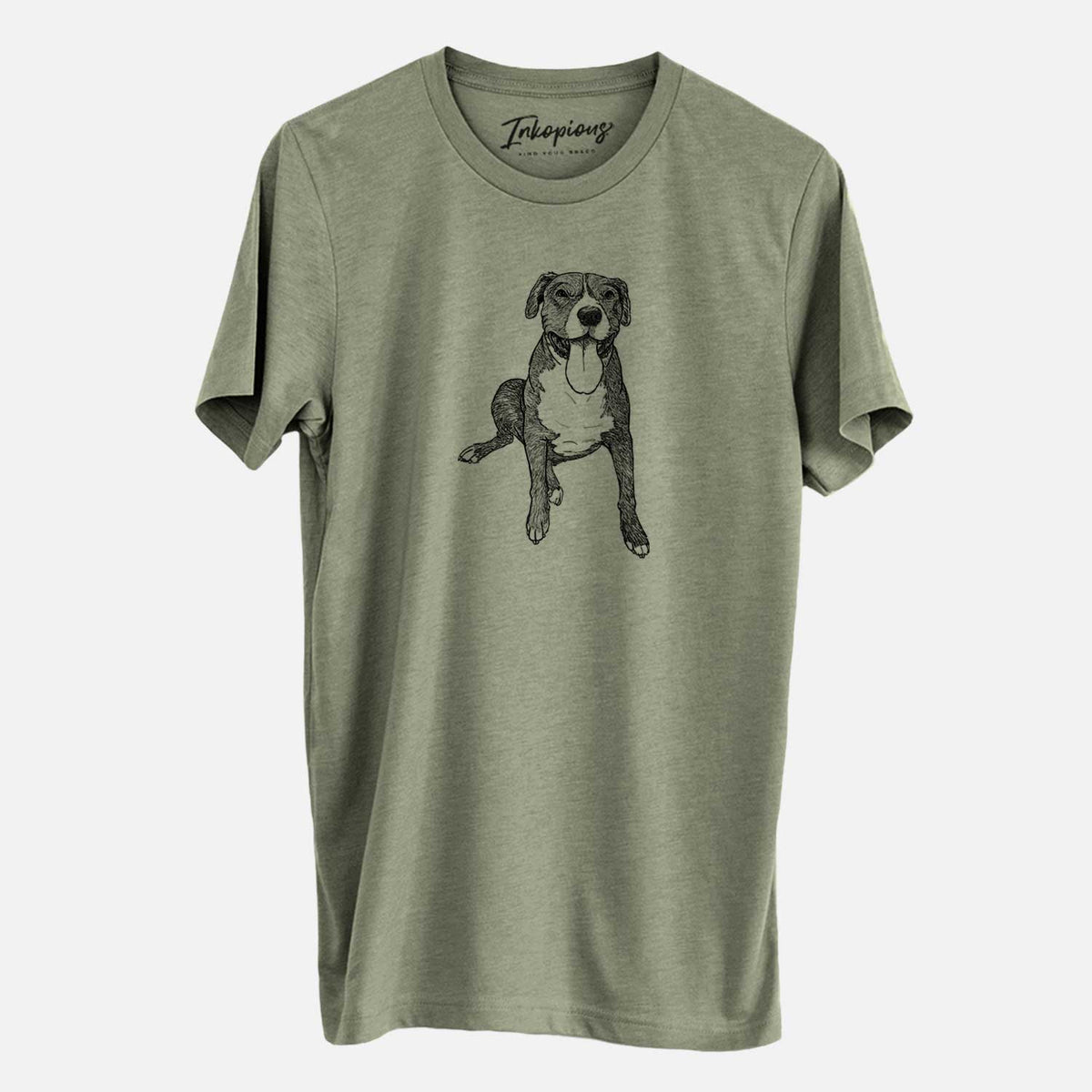 Doodled Zorro the Pitbull Mix - Unisex Crewneck