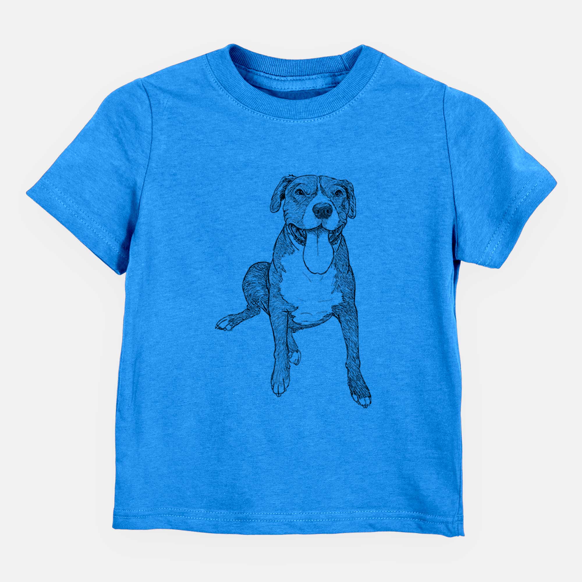 Doodled Zorro the Pitbull Mix - Kids/Youth/Toddler Shirt