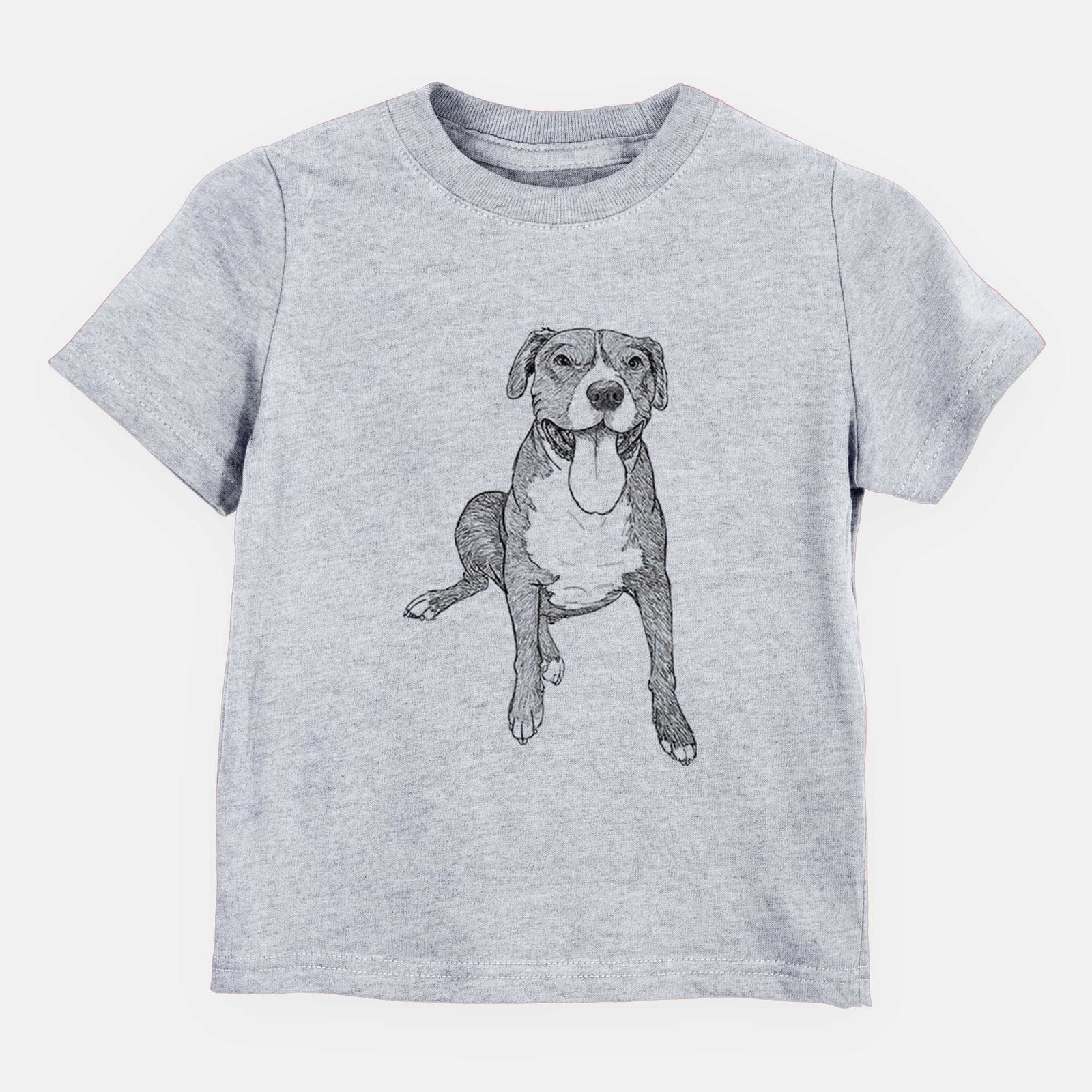 Doodled Zorro the Pitbull Mix - Kids/Youth/Toddler Shirt