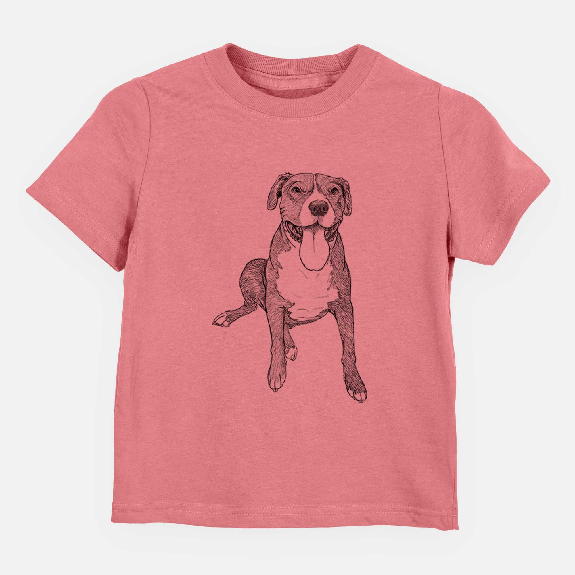 Doodled Zorro the Pitbull Mix - Kids/Youth/Toddler Shirt