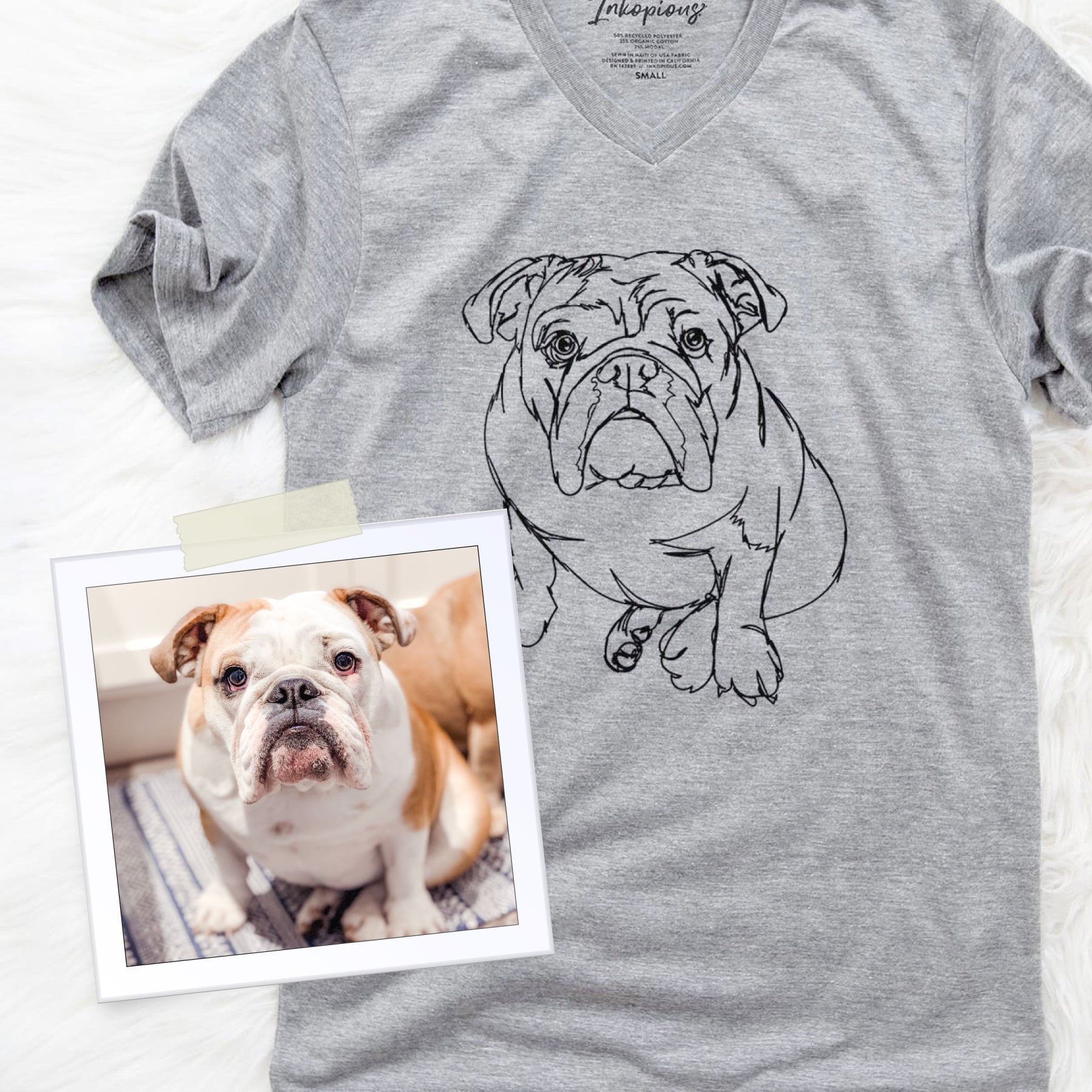 Custom Doodled Pet Portrait | T-Shirt