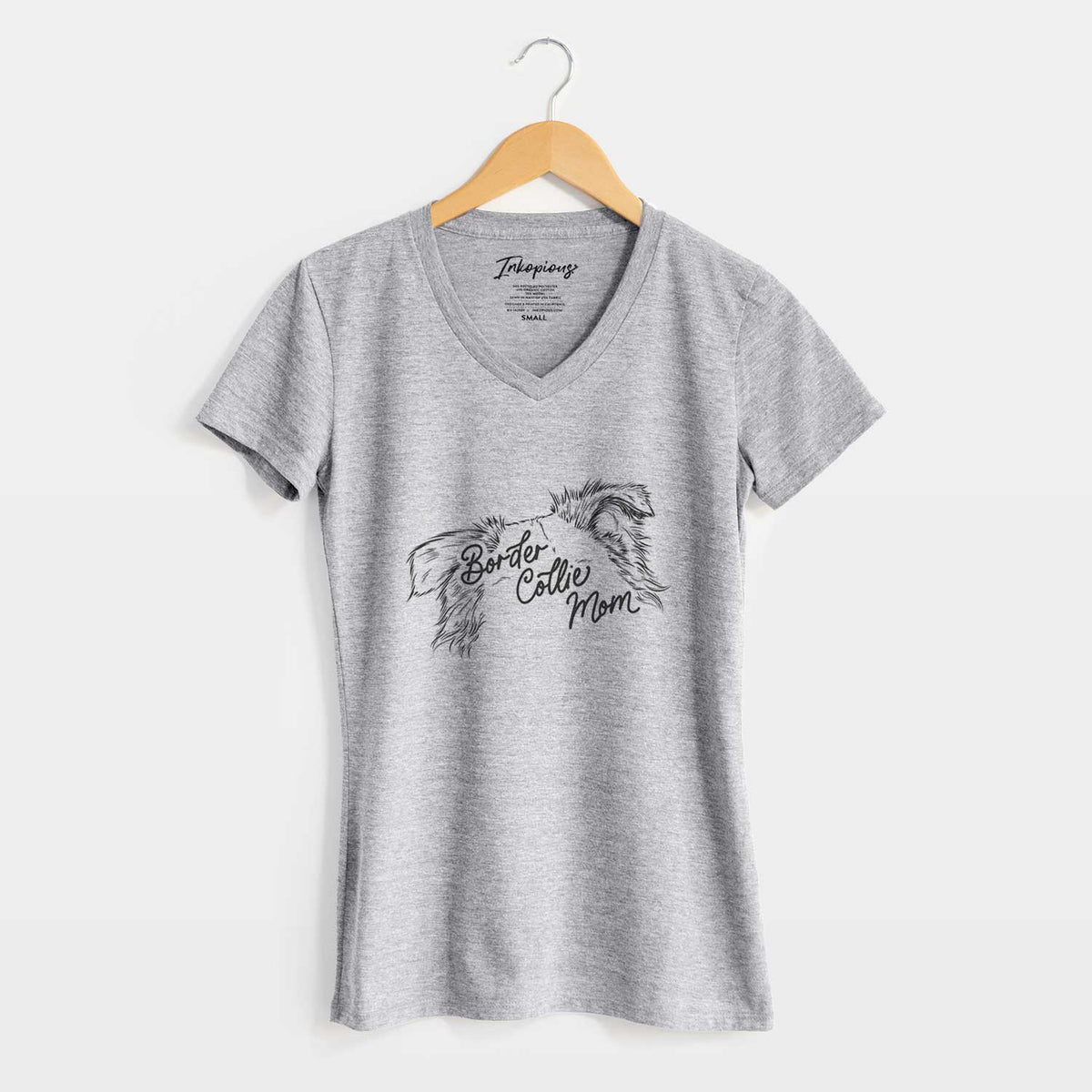 Border Collie Mom - Women&#39;s V-neck Shirt