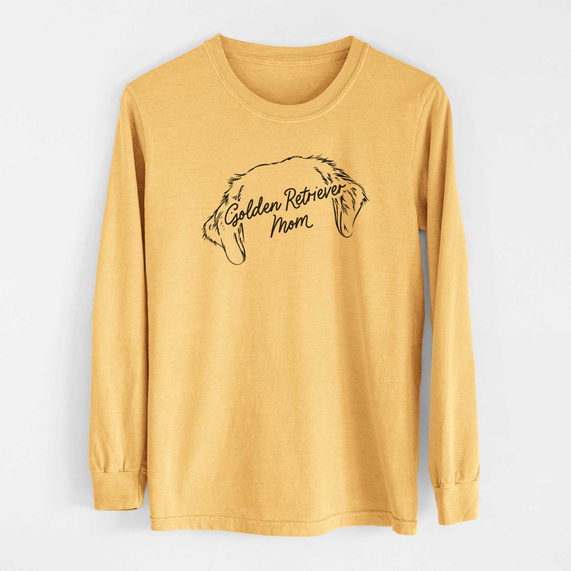 Golden Retriever Mom - Heavyweight 100% Cotton Long Sleeve