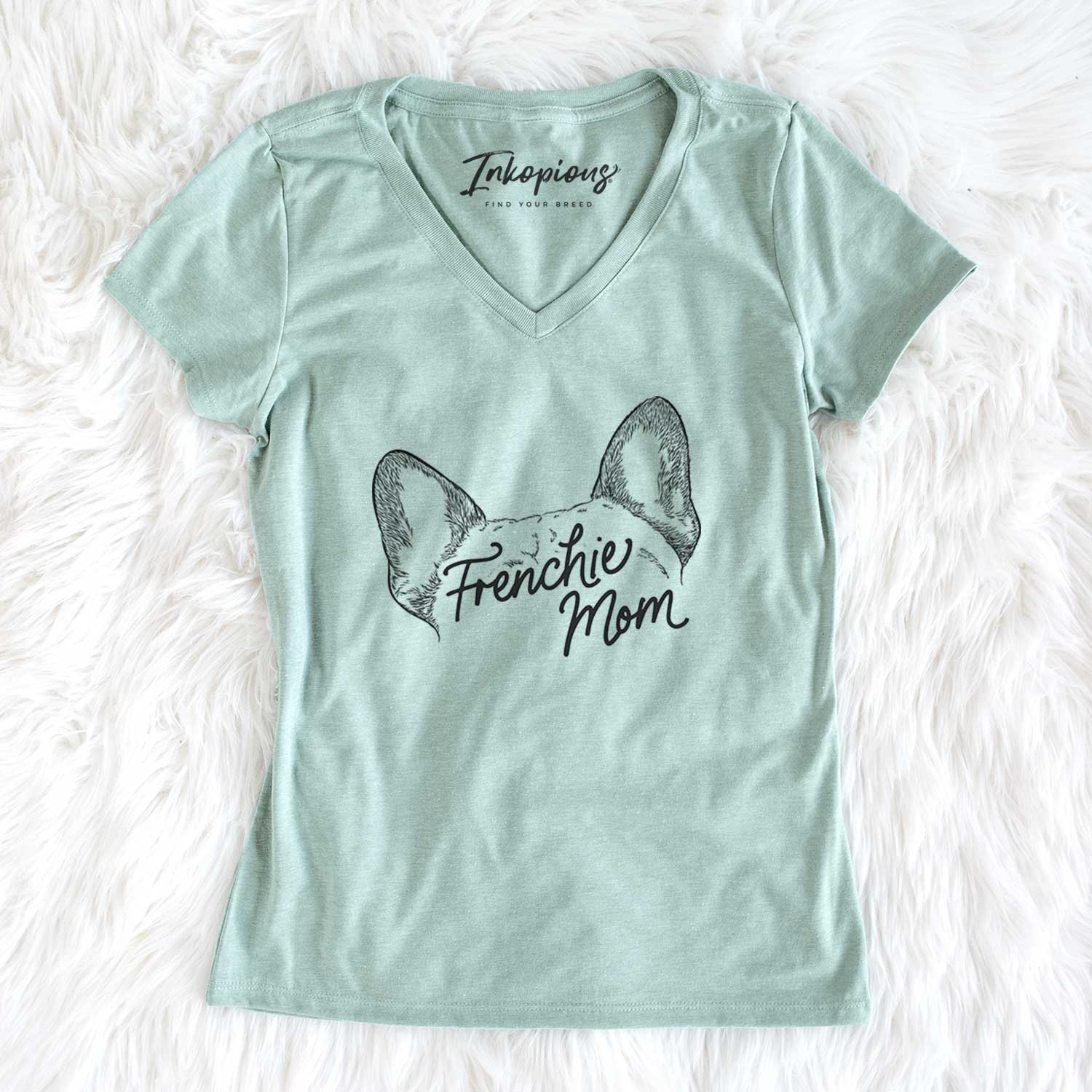 French Bulldog Mom - Women's V-neck Shirt