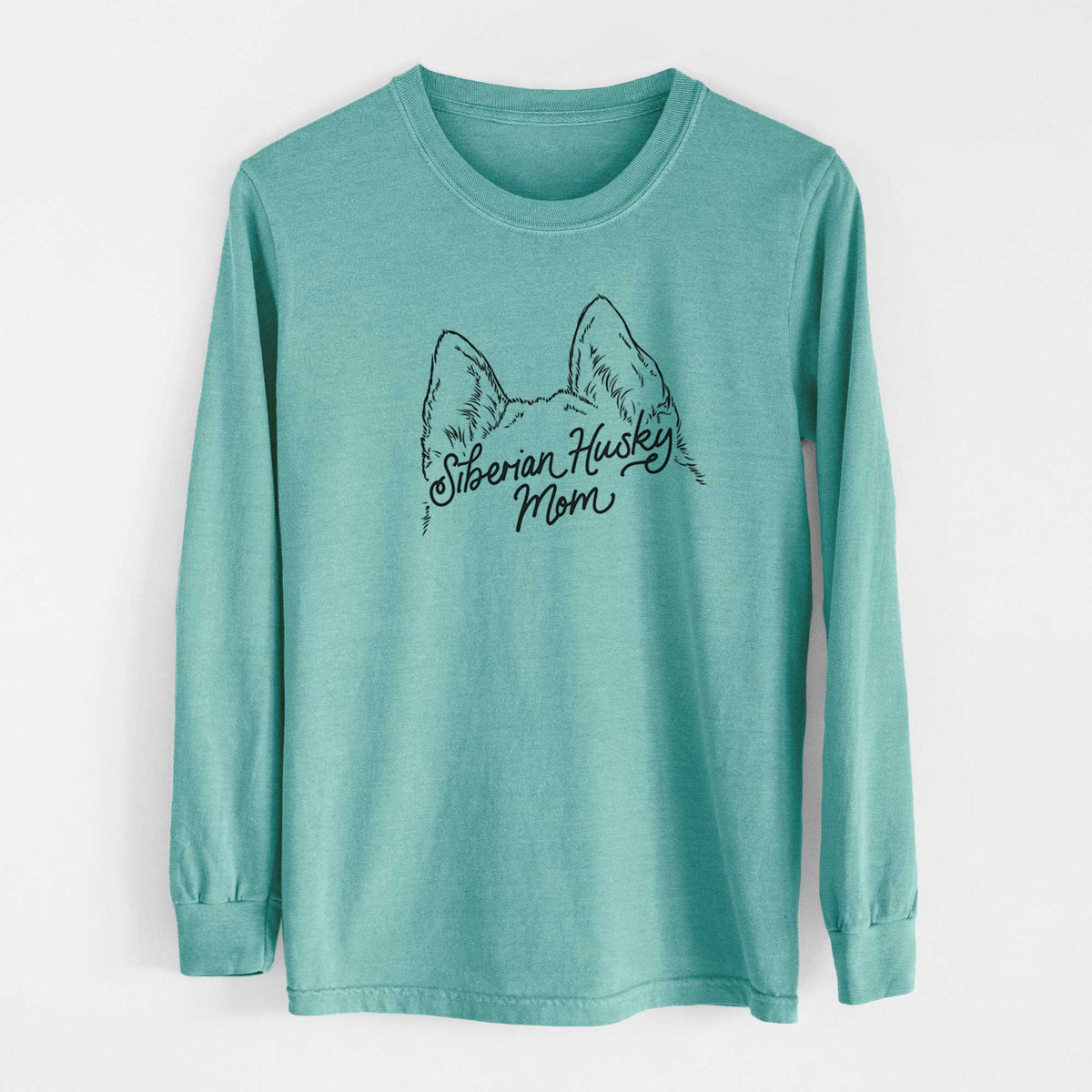 Siberian Husky Mom - Heavyweight 100% Cotton Long Sleeve