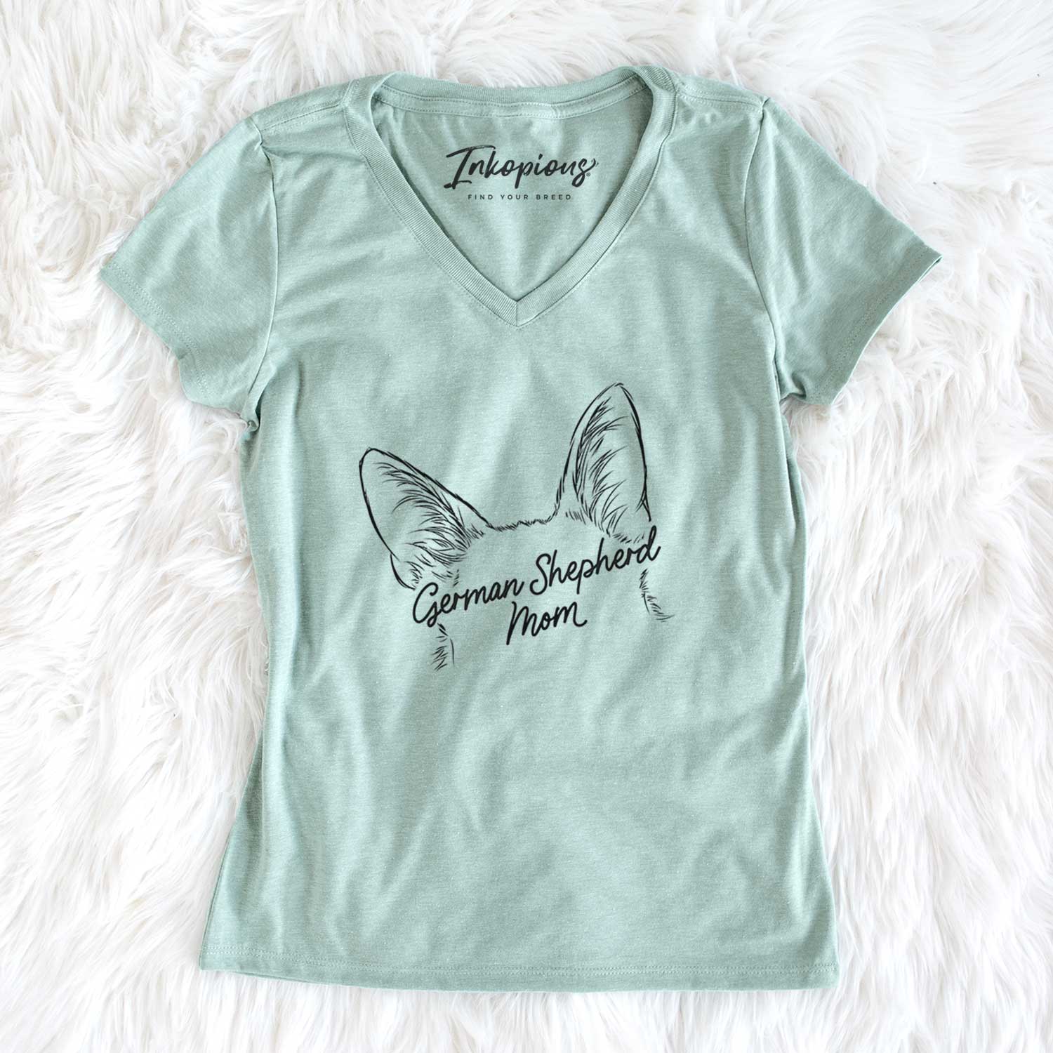 German Shepherd Mom - Women's V-neck Shirt