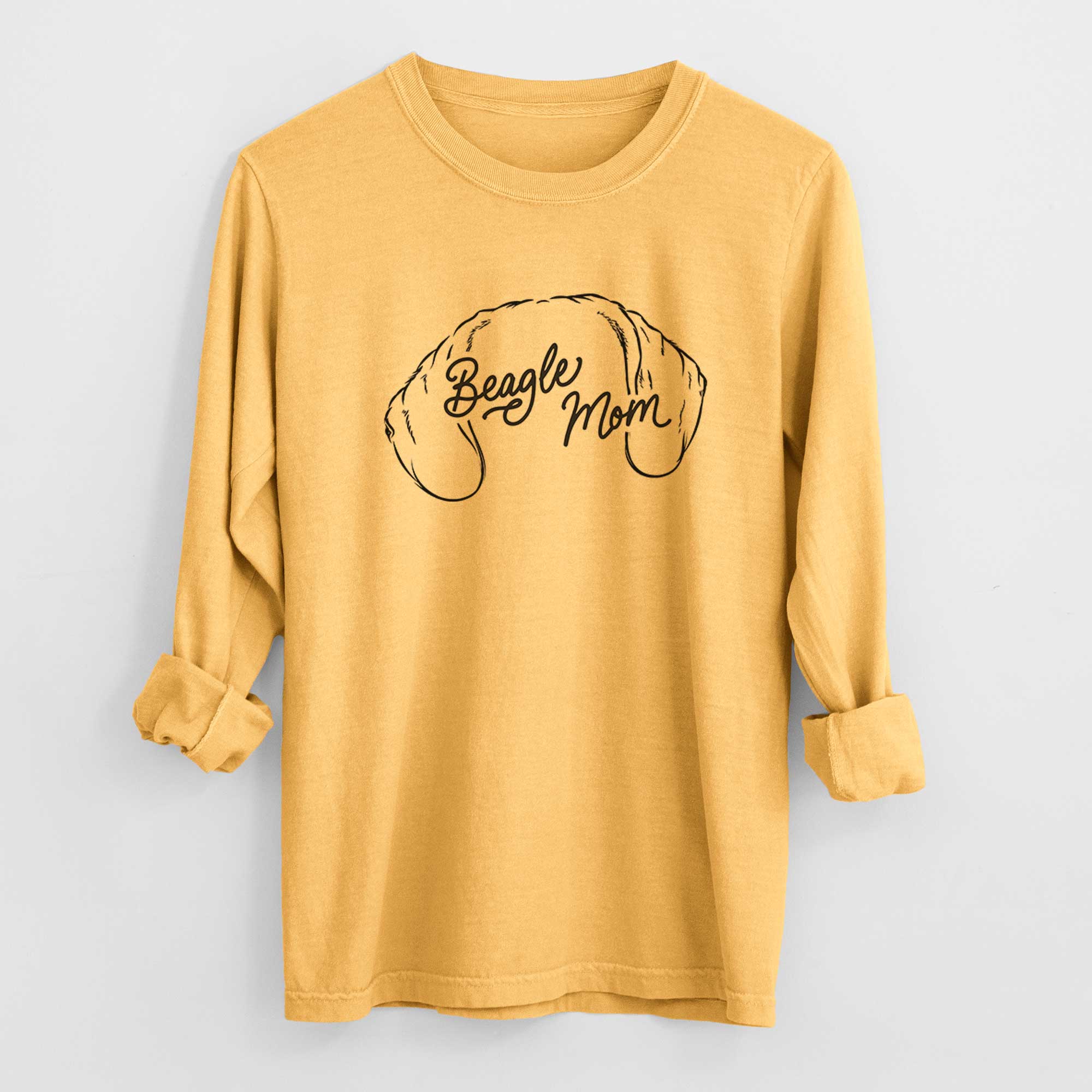 Beagle Mom - Heavyweight 100% Cotton Long Sleeve