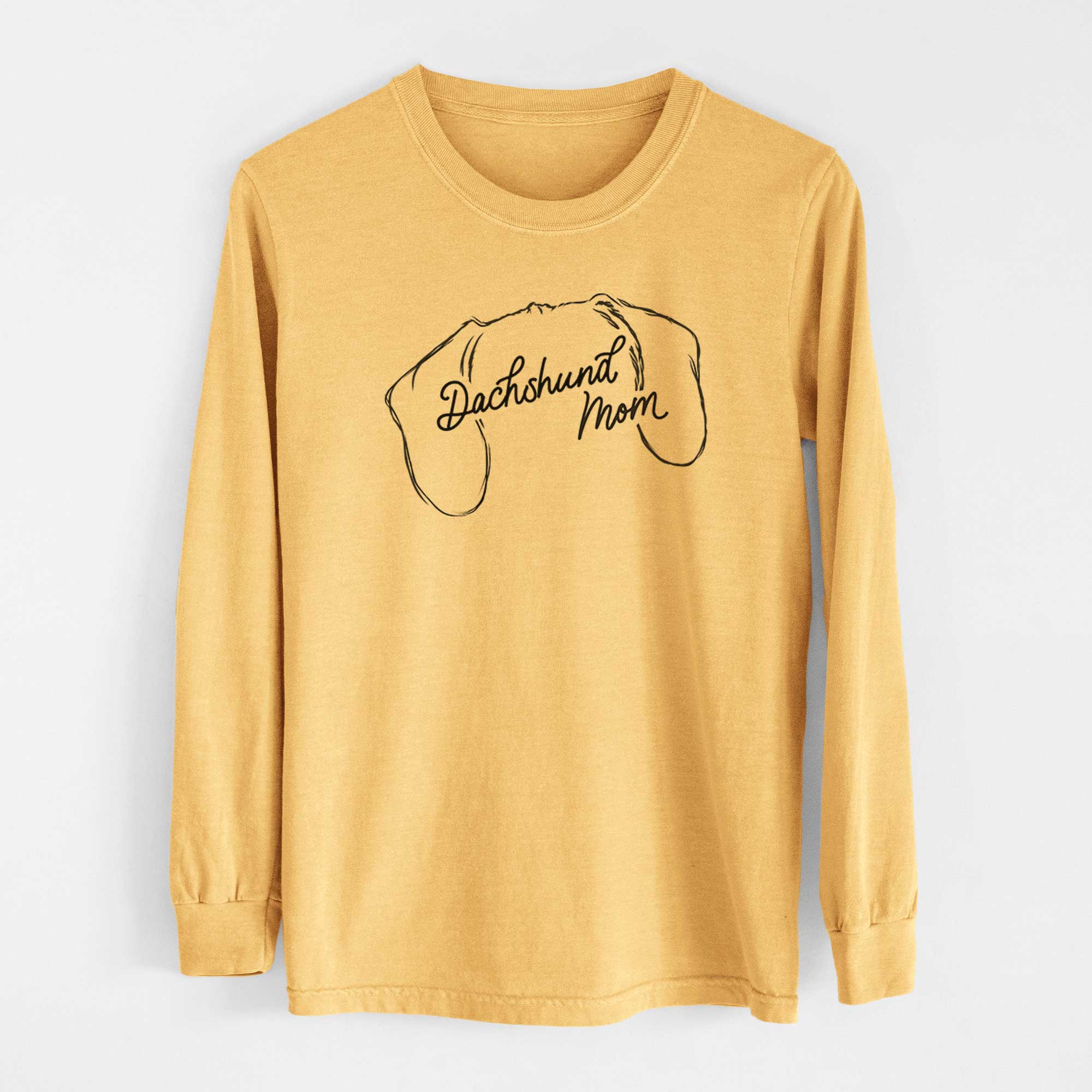 Dachshund Mom - Heavyweight 100% Cotton Long Sleeve