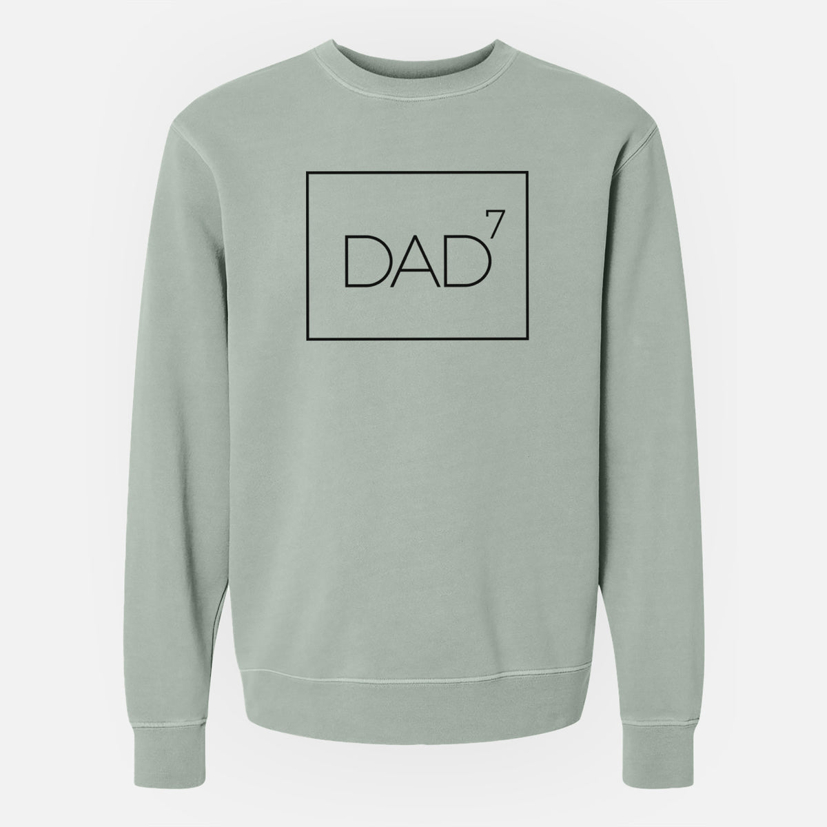 Dad to the 7th Power Boxed - Unisex Pigment Dyed Crew Sweatshirt