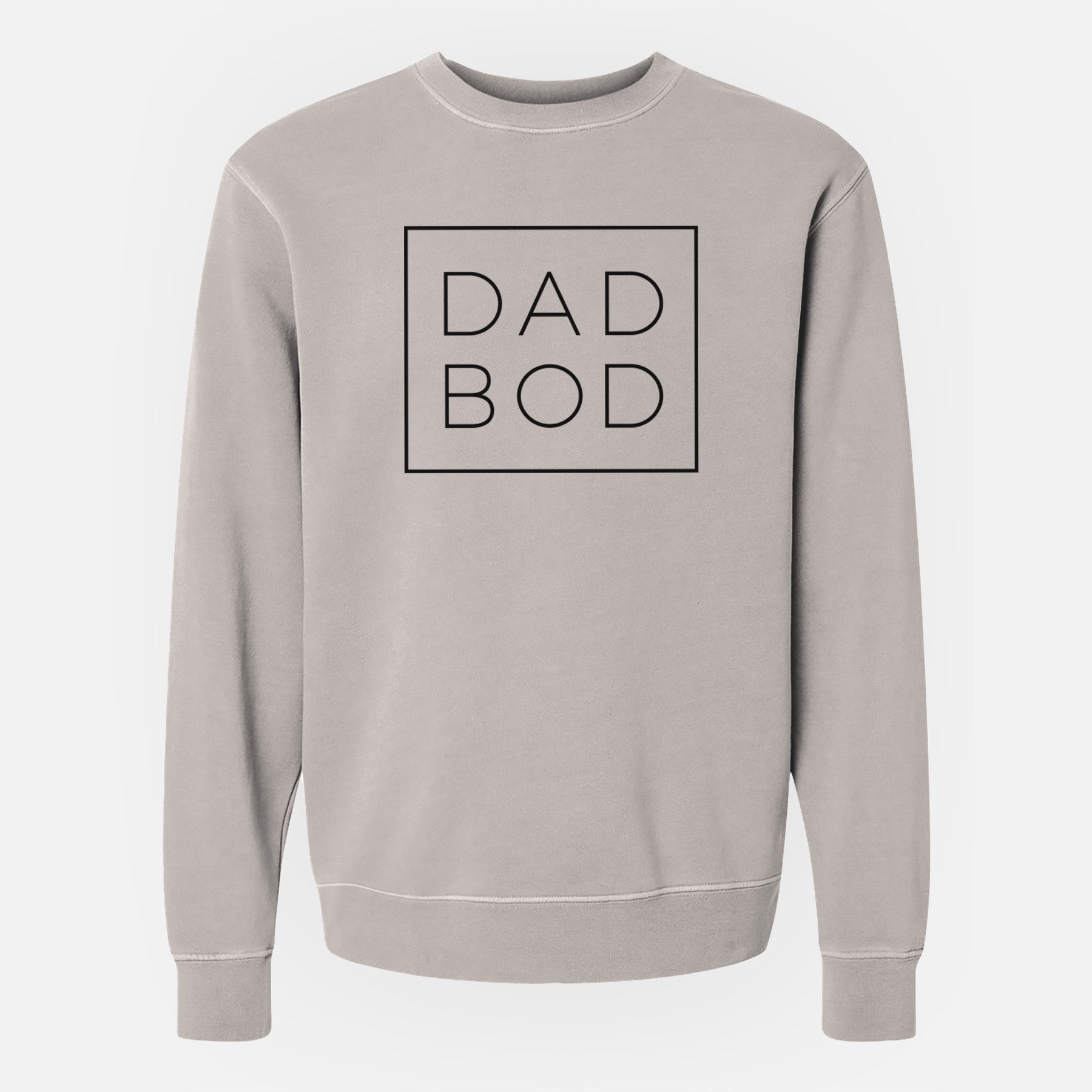 Dad Bod Boxed - Unisex Pigment Dyed Crew Sweatshirt