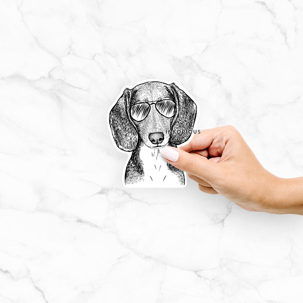 Mayor Andy the Beagle - Decal Sticker