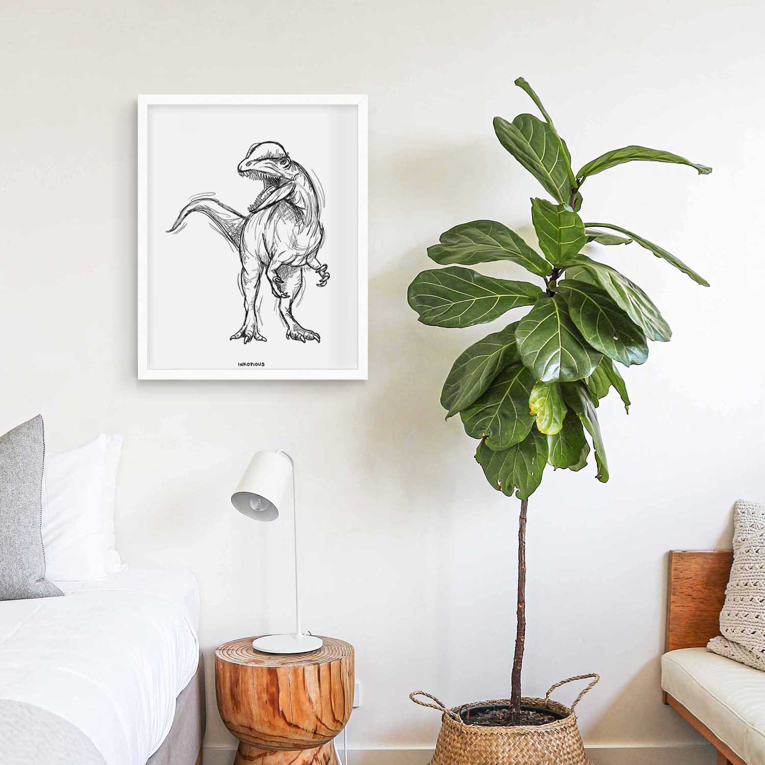 Dilophosaurus Art Print