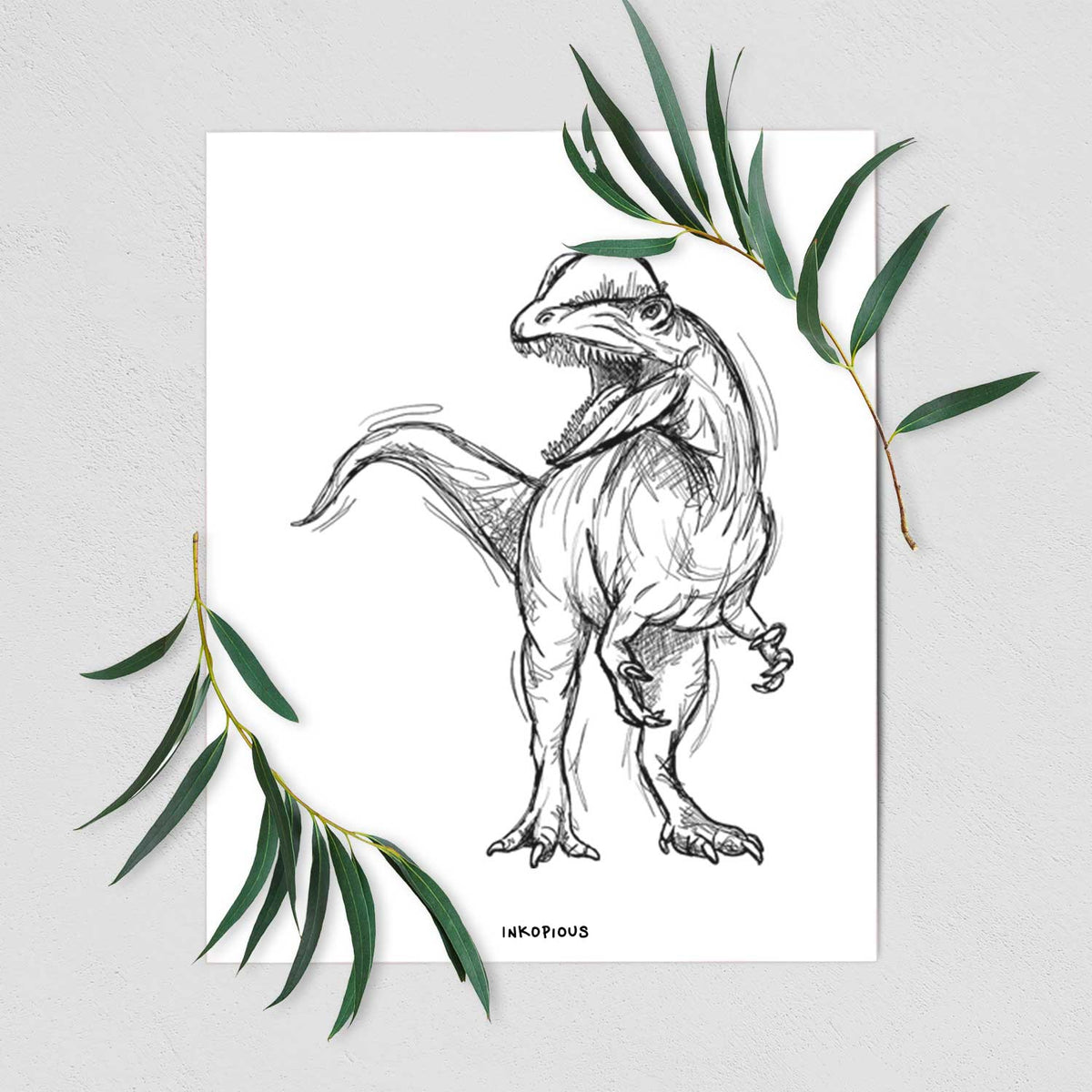 Dilophosaurus Art Print