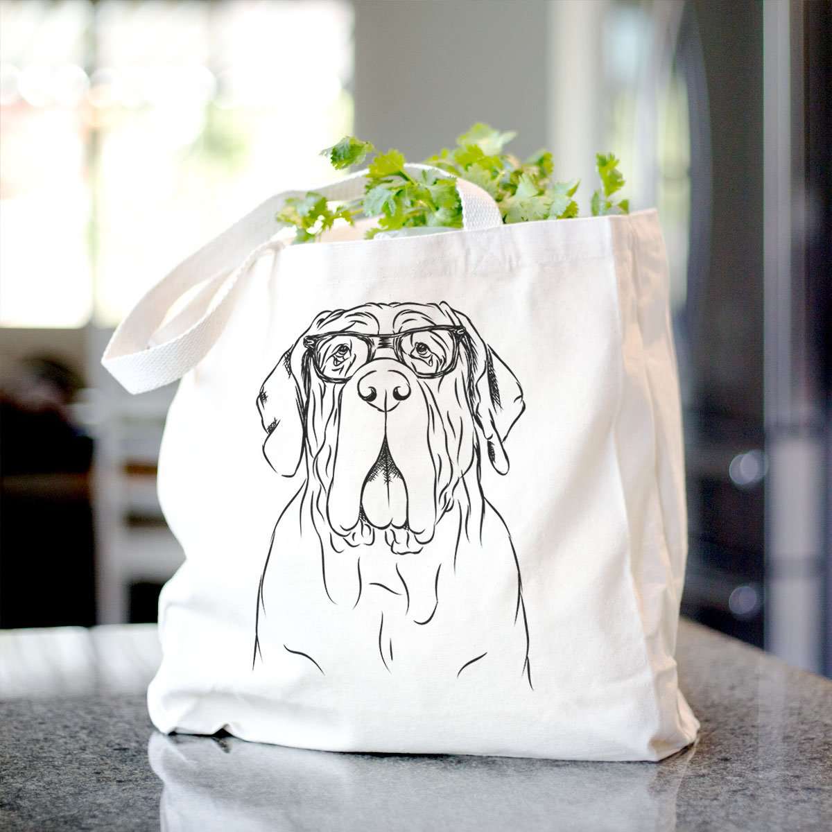 Dinah the Neapolitan Mastiff  - Tote Bag