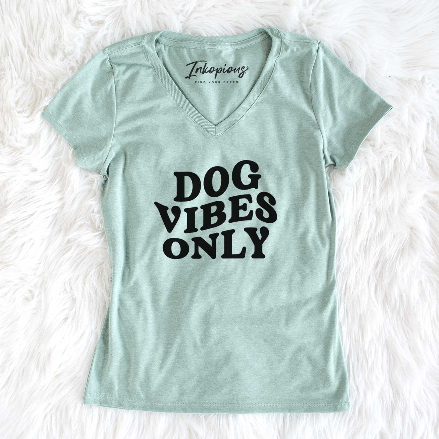 Dog Vibes Only - Women's V-neck Shirt