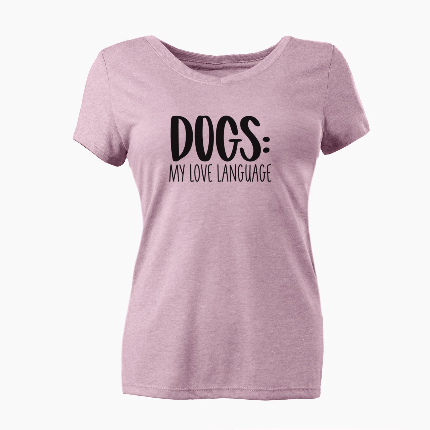 Dogs: My Love Language - Women's Perfect V-neck Shirt