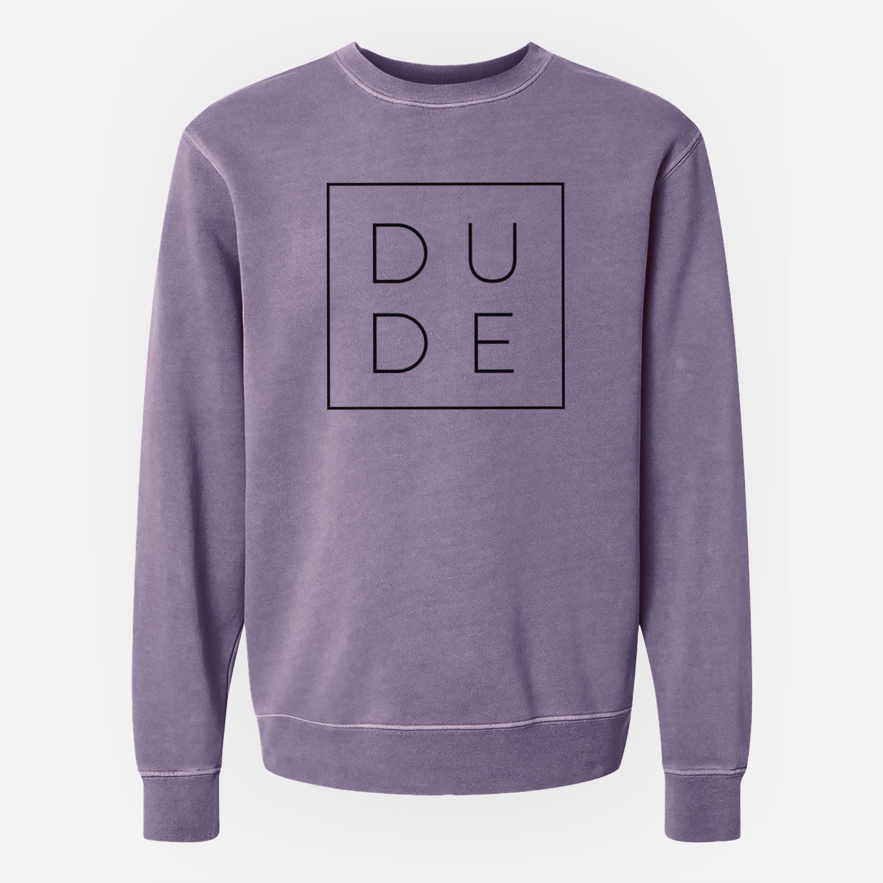 Dude Boxed - Unisex Pigment Dyed Crew Sweatshirt