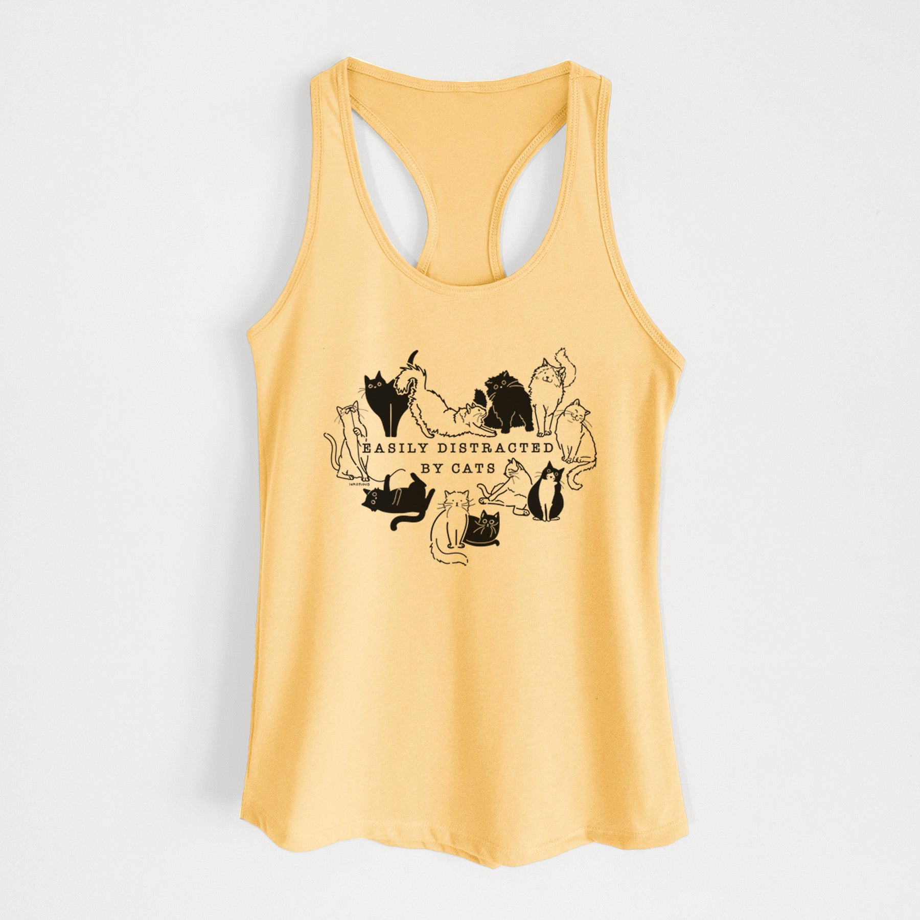 Easily Distracted by Cats - Women's Racerback Tanktop