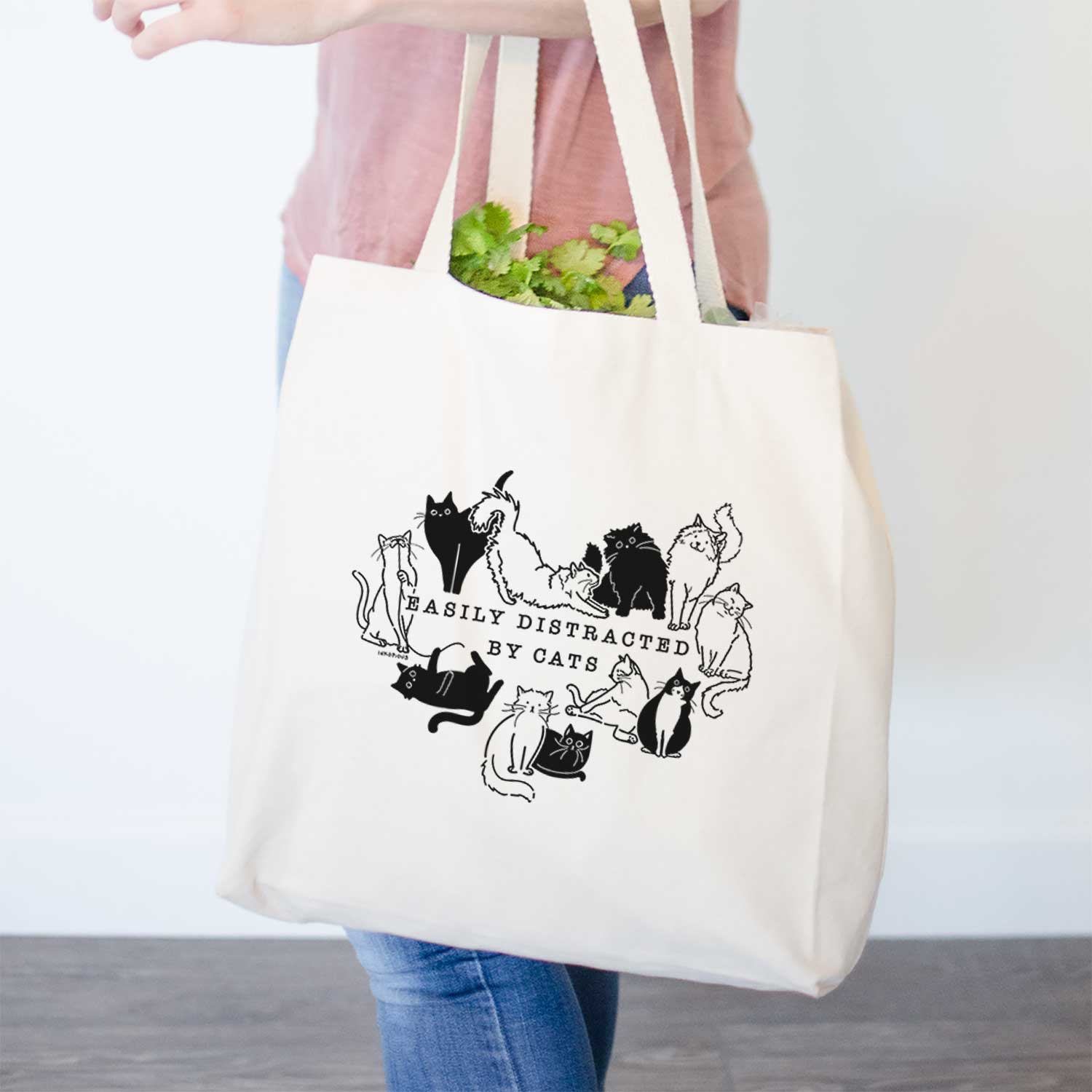 Easily Distracted by Cats- Tote Bag