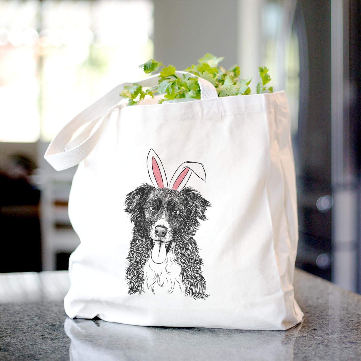 Indi the Border Collie - Tote Bag