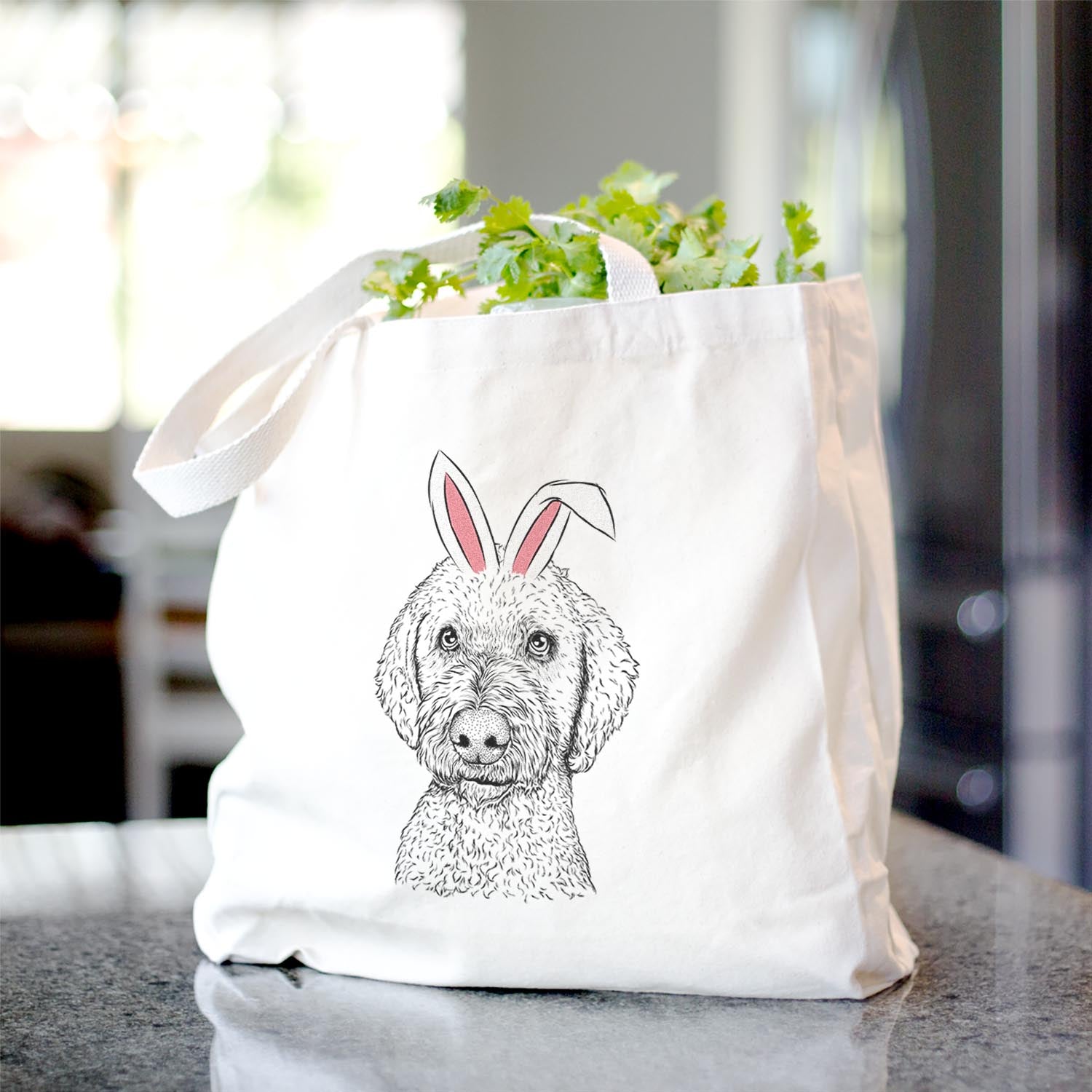 Lucy Boo the Goldendoodle - Tote Bag