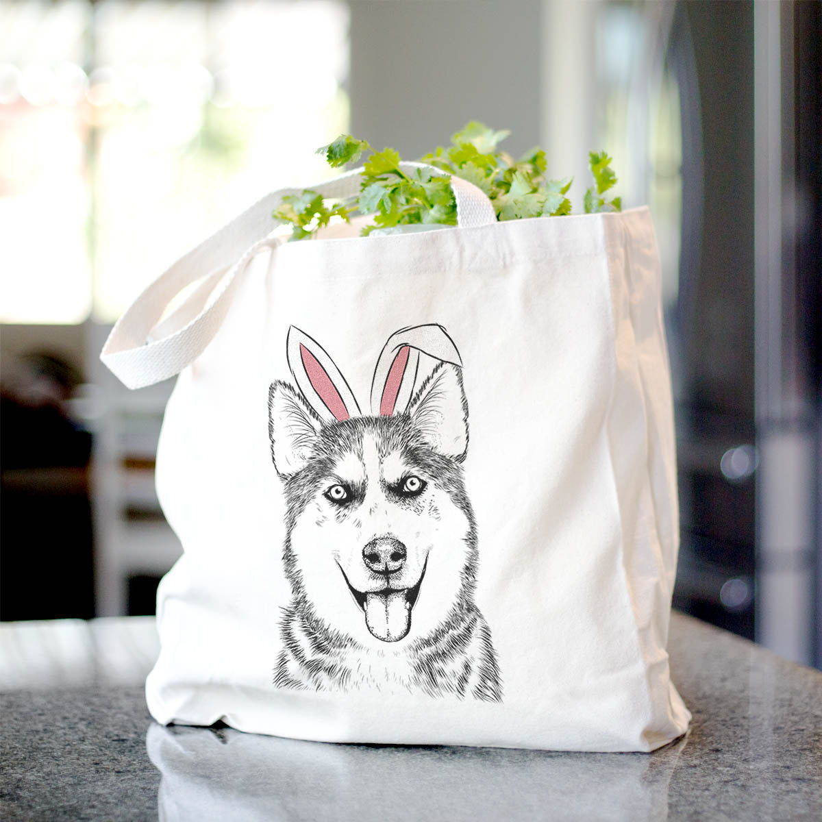 Sesi the Siberian Husky - Tote Bag