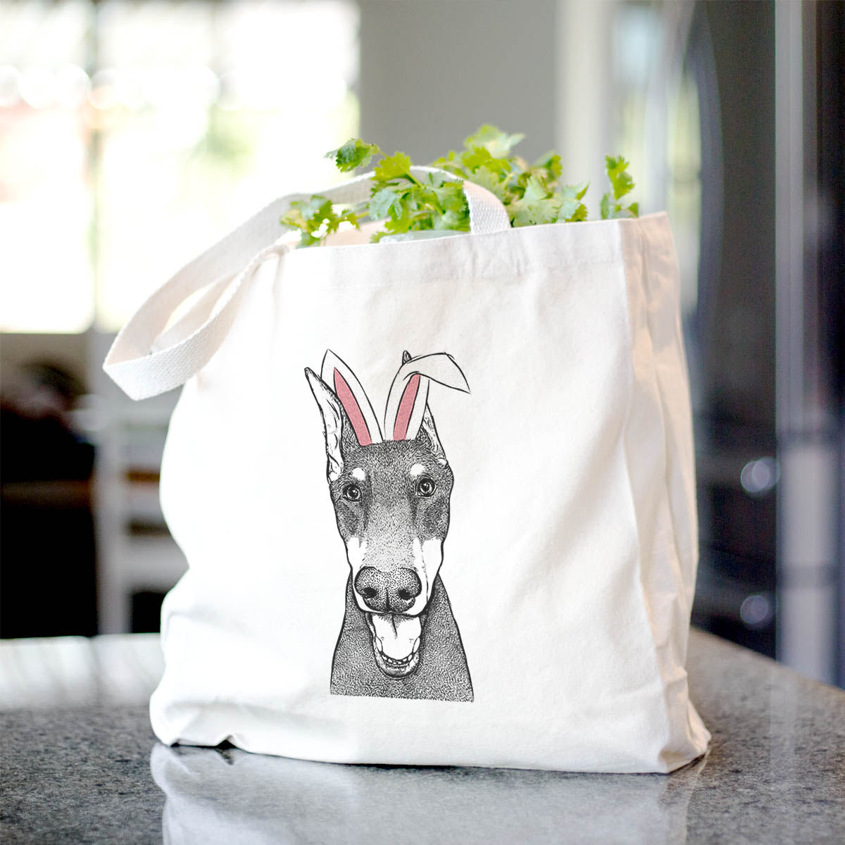 Sir Duke the Doberman Pinscher - Tote Bag