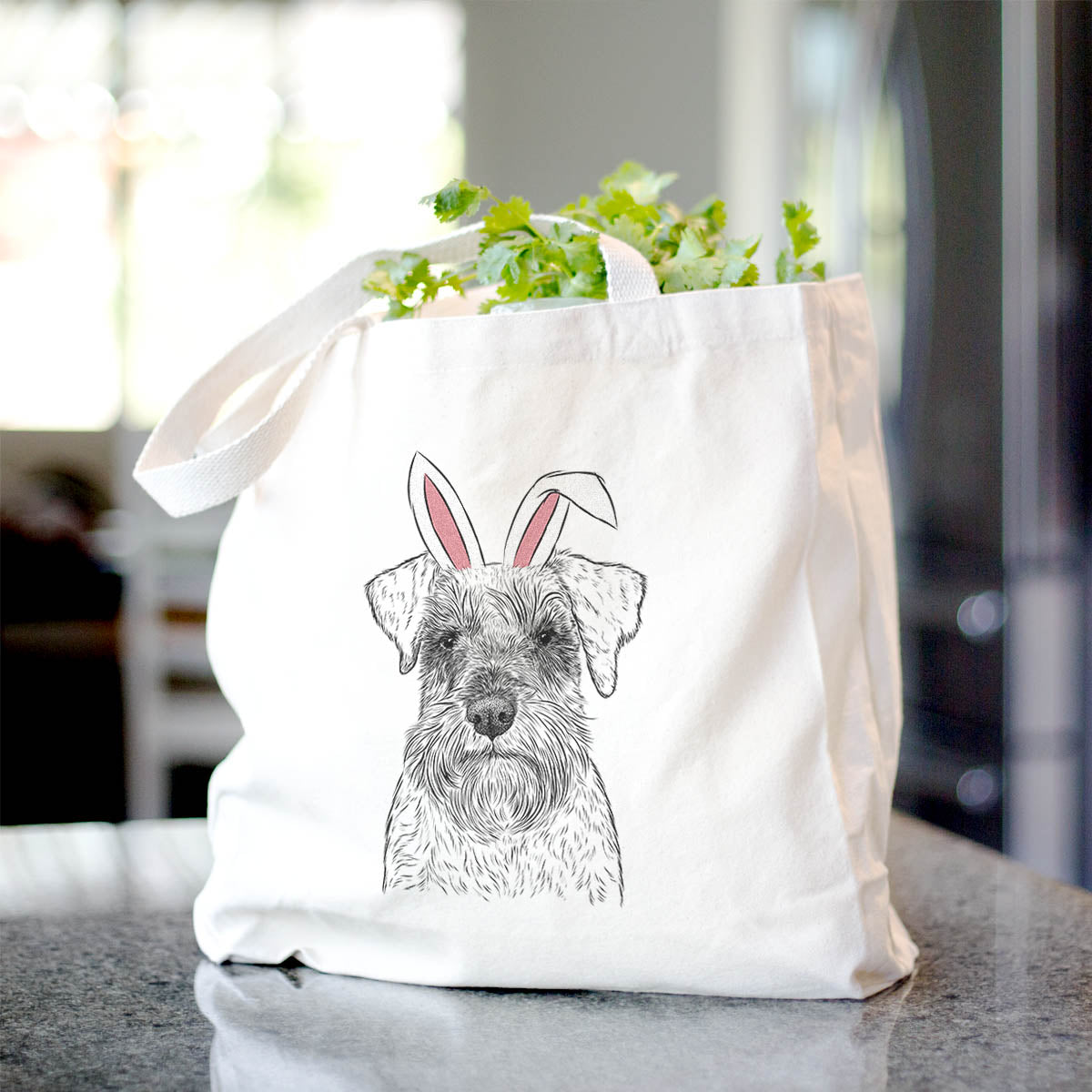 Smokey the Miniature Schnauzer - Tote Bag